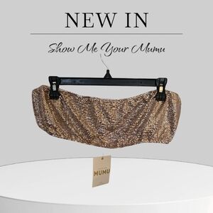 Show Me Your Mumu Gold Sequin Top